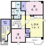 サンハイムEの間取り画像
