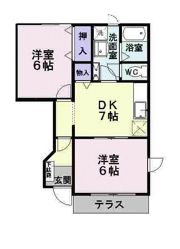 パレクロスロードCの間取り画像