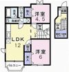 カラジューム雅Aの間取り画像