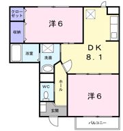 ブロッサムⅠの間取り画像