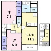 ブロッサムⅠの間取り画像