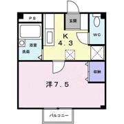 エスポワール馬越の間取り画像