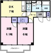 メゾン比良の間取り画像