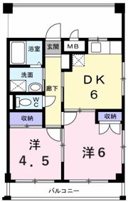 コーポ くるみの木の間取り画像