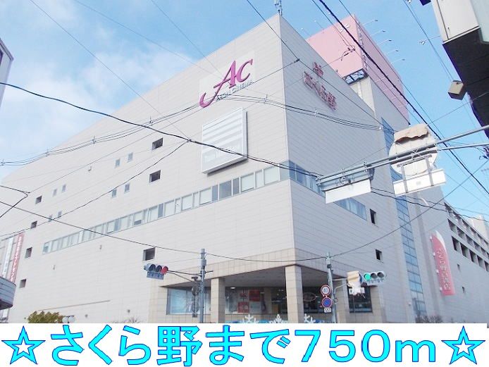 近くのスーパーまで750m（徒歩10分）
