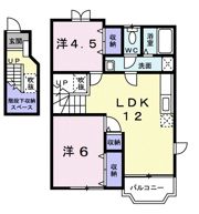 ペイトン・プレイス Aの間取り画像