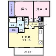 COURTーYARD三橋公園Dの間取り画像