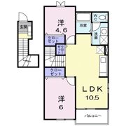 クレストール なかのの間取り画像