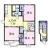 アン・プレーヌAの間取り画像