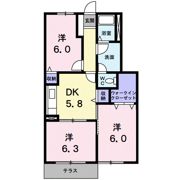 サンライズ忠興の間取り画像