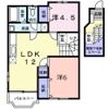 シャモニーB棟の間取り画像