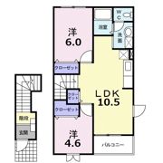サンプラッツAの間取り画像