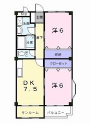 エクセラン 泉の間取り画像