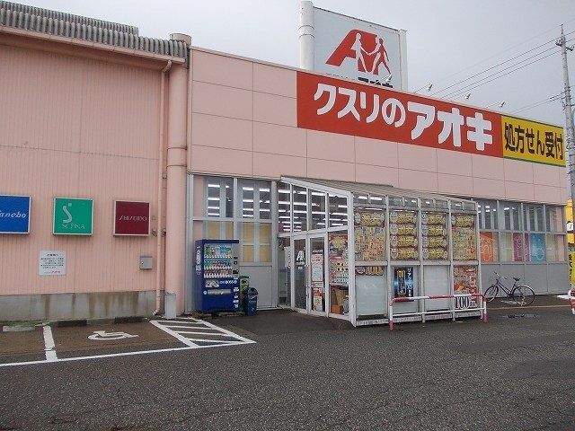 近くのクスリのアオキまで750m（徒歩10分）
