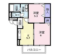 B2－Cの間取り画像