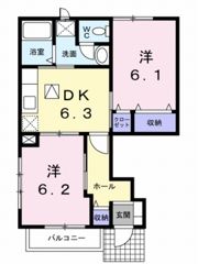 ヴィラ・エテルノBの間取り画像