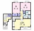 リバーサイド 広徳の間取り画像