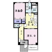 ミドルビレッジヒロ1号館の間取り画像