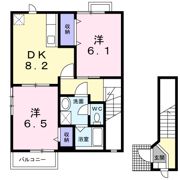 ぺアハウスヒロセ Aの間取り画像