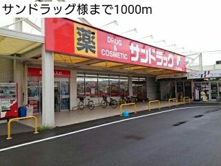 近くのサンドラッグ様まで1,000m（徒歩13分）