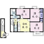 カーサプリマデーラBの間取り画像