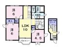 カーサソレアードBの間取り画像