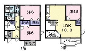 シャン・ド・フルールBの間取り画像