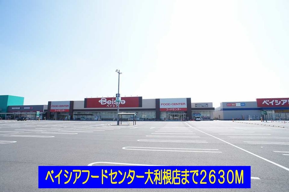 近くのベイシアフードセンター大利根店まで2,630m（徒歩33分）