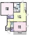シュガーヒルズAの間取り画像
