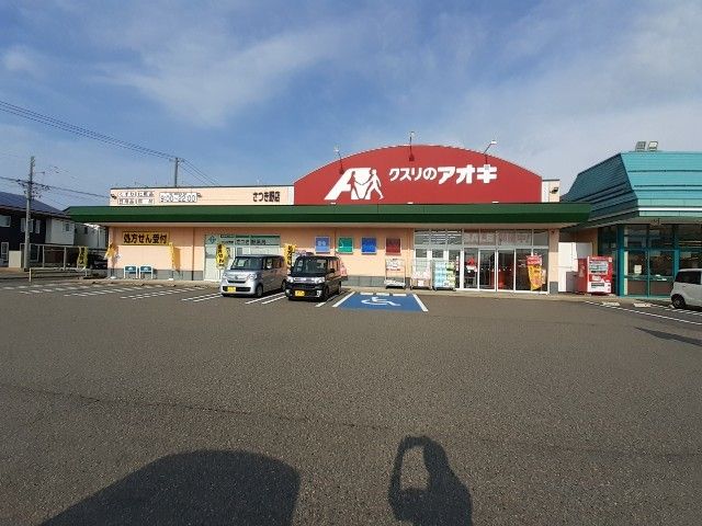 近くのクスリのアオキまで2,300m（徒歩29分）
