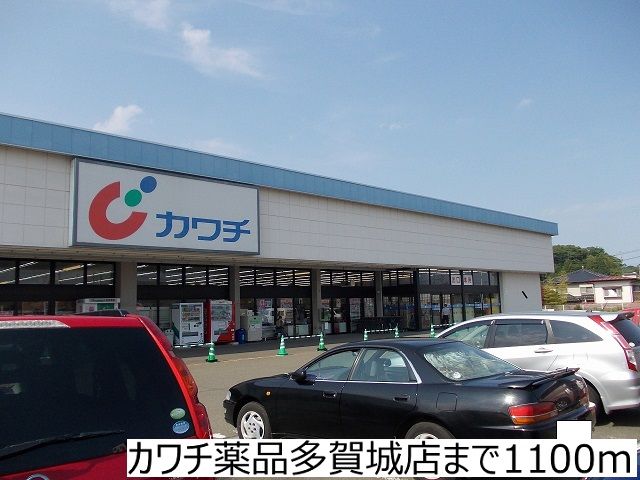 近くのカワチ薬品多賀城店まで1,100m（徒歩14分）