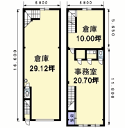 東光寺町1丁目倉庫付事務所の間取り画像