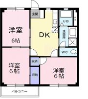 ビバリ－ヒルズ大上の間取り画像