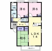 プレンティ嵐山Bの間取り画像