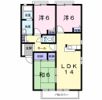 プレンティ嵐山Bの間取り画像