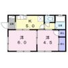 海老原貸家 3の間取り画像