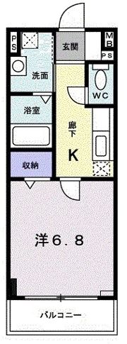 ウエストコート西山の間取り画像