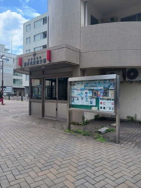 近くの成城警察署喜多見駅前交番まで600m(徒歩8分)