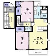 リバーサイドHIRO Bの間取り画像