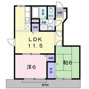 ラフィネ花水木の間取り画像