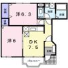 ソレアード笹山Ⅱの間取り画像