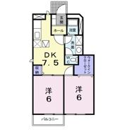 メゾンセレッソAの間取り画像