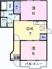 K’sル・クープルⅡの間取り画像
