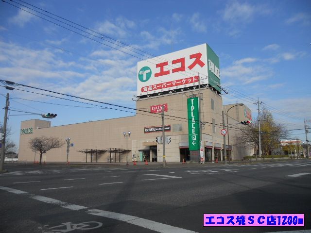 近くのエコス境ＳＣ店まで1,200m（徒歩15分）
