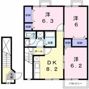 エテルノカーサBの間取り画像