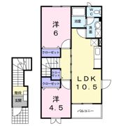 プルメリアCの間取り画像