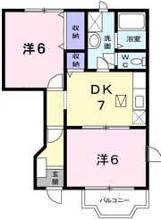 エヴァーグリーン秋葉裏 Aの間取り画像