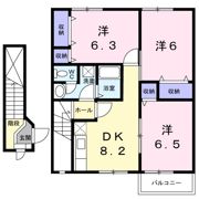 ヴィクトワール高須Ⅱの間取り画像