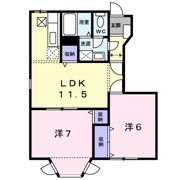 ルメール藤原Ⅲ番館の間取り画像