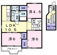 ルメール藤原Ⅱ番館の間取り画像